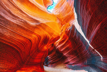 Antelope Canyon is a slot canyon in the American Southwest.