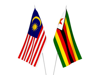 Malaysia and Zimbabwe flags