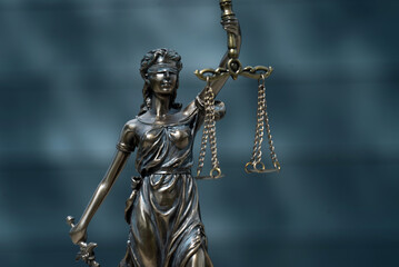 The Statue of Justice - lady justice or Iustitia /