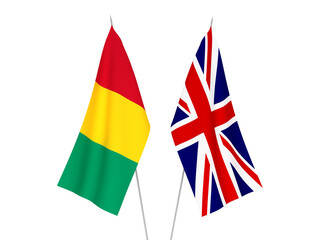Great Britain and Guinea flags