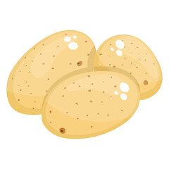 
A fibre food, potatoes glyph icon design 
