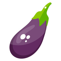 
Brinjal icon in editable flat vector 
