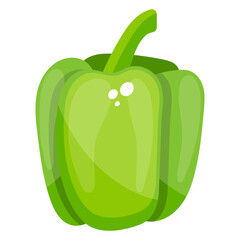 
Pepper glyph icon, bell pepper or capsicum best for diet food, 
