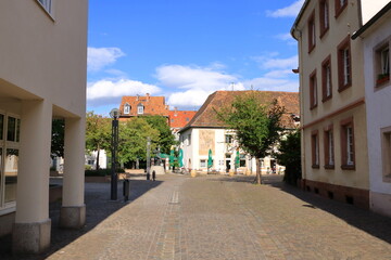 Fototapeta na wymiar July 06 2020 - Landau in der Pfalz, Germany: View in City of Landau in the palatinate