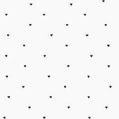 minimal style of unique confetti black heart seamless pattern for background, wallpaper, texture, banner, label etc. vector design