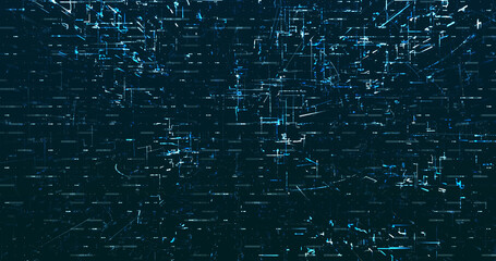 Abstract digital network data background, 3D rendering illustration