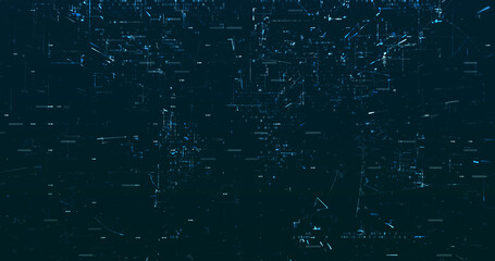 Abstract digital network data background, 3D rendering illustration