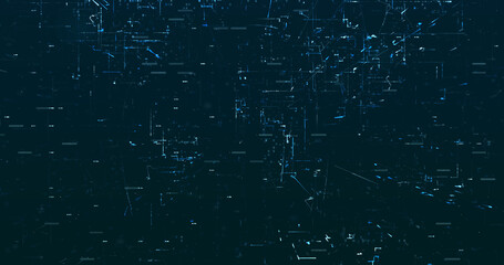 Abstract digital network data background, 3D rendering illustration