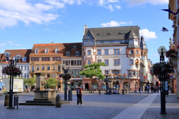 Fototapeta na wymiar July 06 2020 - Landau in der Pfalz, Germany: View in City of Landau in the palatinate