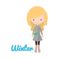 girl's fashion in winter