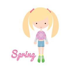 girl's fashion in spring