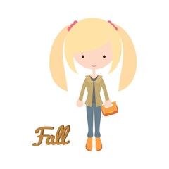 girl's fashion in fall