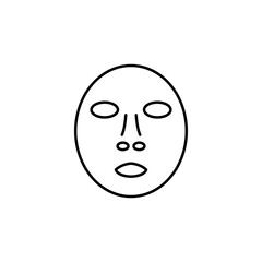 facial mask line icon. Signs and symbols can be used for web, logo, mobile app, UI, UX