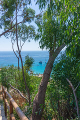 view of Konnos Beach, Protaras, Paralimni, Cyprus