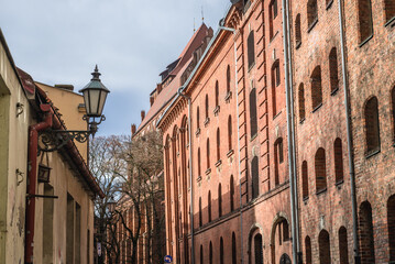 History Museum buildings and Cathedral in Old Town of Torun historical city in north central Poland