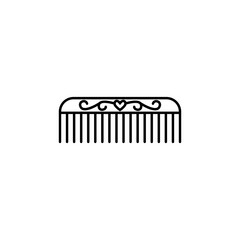 comb line icon. Signs and symbols can be used for web, logo, mobile app, UI, UX