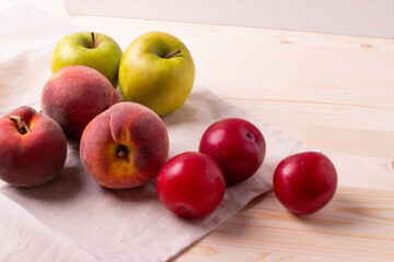 fruit on rustic background