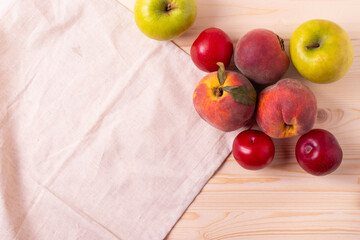 fruit on rustic background
