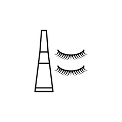 eyelashes line icon. Signs and symbols can be used for web, logo, mobile app, UI, UX
