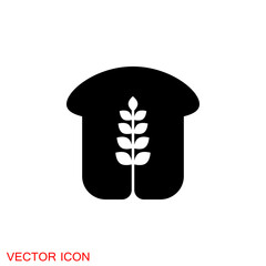 Bread icon. Bread bakery symbol vector illustration. eps 10
