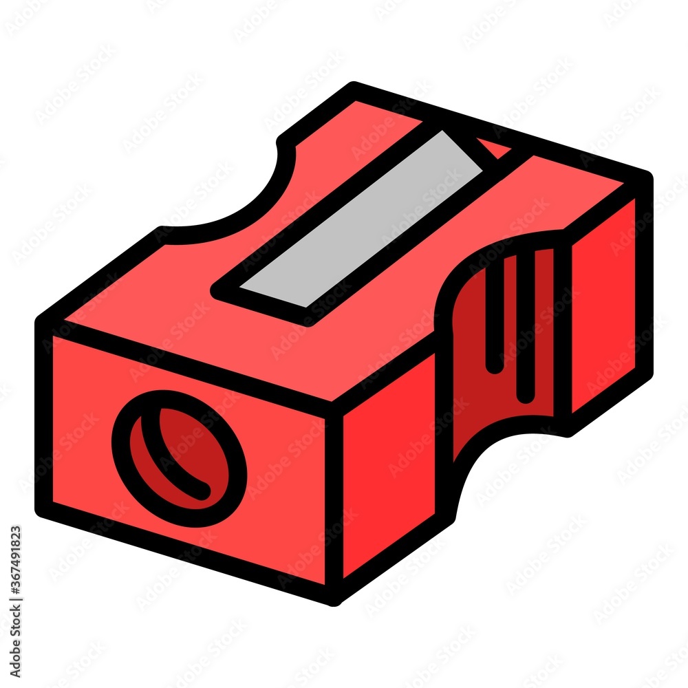 Poster sharpener icon. outline sharpener vector icon for web design isolated on white background
