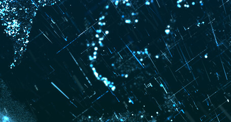 Abstract digital network data background, 3D rendering illustration