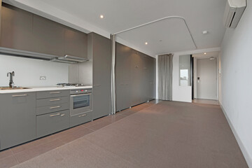 Empty and unfurnished brand new apartment