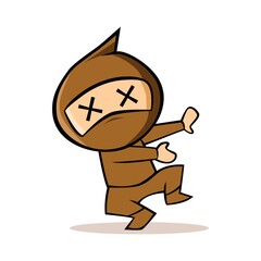 ninja in black out expression