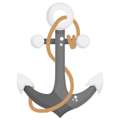 
Design of anchor in editable flat style 
