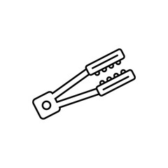 tongs linear icon.
