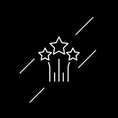 Star icon in line style. Vector