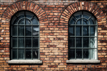 Fototapeta na wymiar Norrkoping Arched Windows