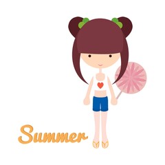girl's fashion in summer