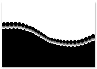 Obraz premium Business card - white and black colors