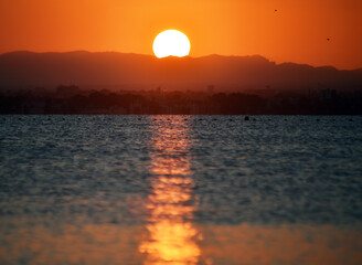 un precioso atardecer