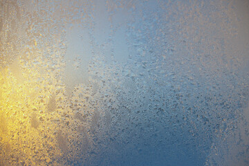 Picture of frost on the glass.