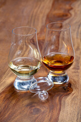 Scotch single malt and blended whisky tasting on distillery in Scotland