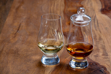 Scotch single malt and blended whisky tasting on distillery in Scotland