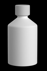 gray vial mockup 3d render