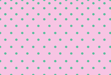 pink polka dots background © Maria D