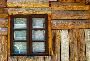 old wooden window