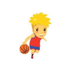 basket ball player in action