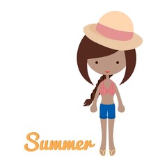 girl's fashion in summer