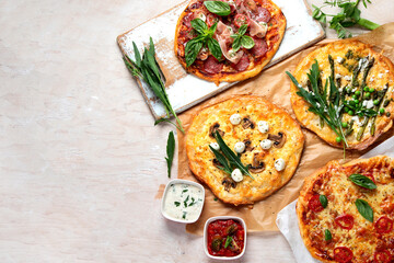 Freshly prepared Italian pizza