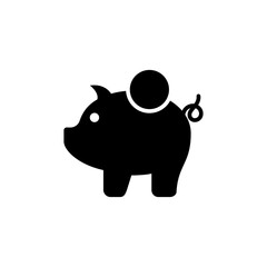 piggy bank icon vector design trendy