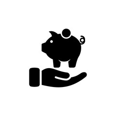 piggy bank icon vector design trendy