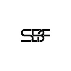 sbf letter original monogram logo design