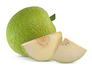 breadfruit isolated cut out on white background