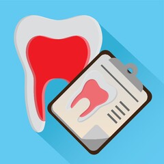 clipboard with tooth