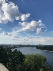 clouds over the river